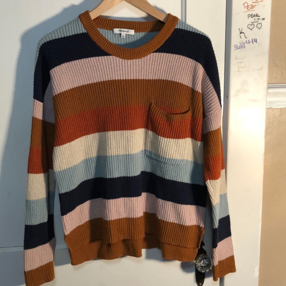 Madewell knit striped sweater